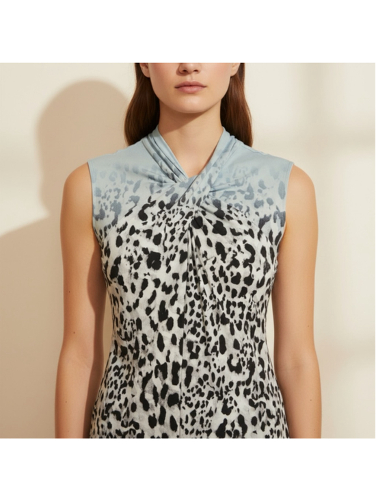 Calvin Klein Tops - 🔥 BUY ONE GET ONE FREE! Calvin Klein Abstract Geo Blouse Women L Blue White 🔥